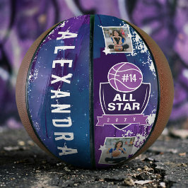 Galaxy All-Star Player Team Number & Custom Name Basketbal