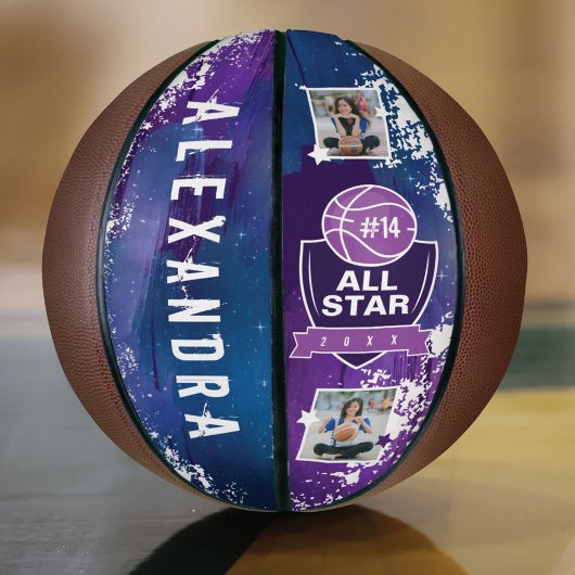 Galaxy All-Star Player Team Number & Custom Name Basketbal