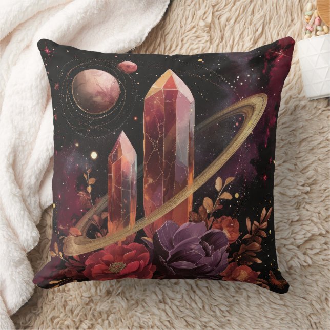 Galaxy Amethyst Sterrenveld Kosmisch Patroon Kussen (Deken)