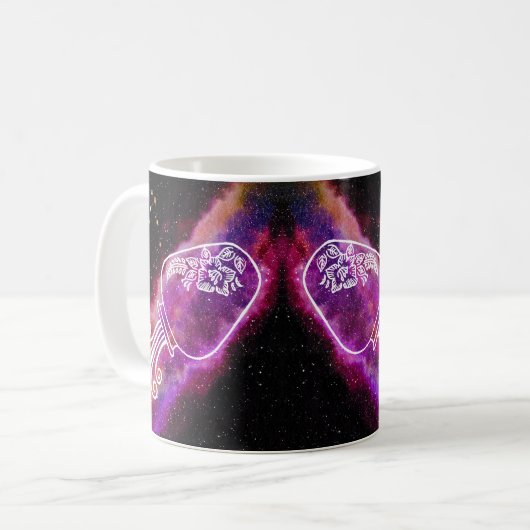 Galaxy Aquarius Specialized Zodiac Sign Koffiemok (Voorkant links)