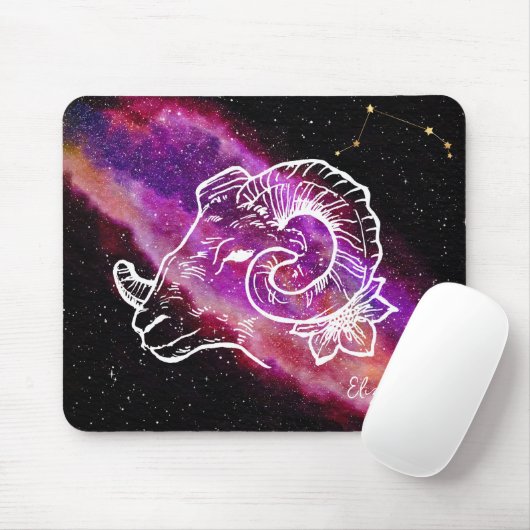 Galaxy Aries Constellation Name Zodiac Sign Muismat (Met muis)