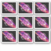 Galaxy Aries Constellation Zodiac Sign Sticker (Voorkant)