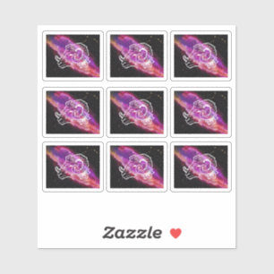 Galaxy Aries Constellation Zodiac Sign Sticker