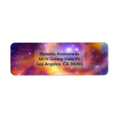 Galaxy Array of Stars and Gases Address Etiket (Voorkant)