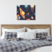 Galaxy Art Canvas Afdruk (Insitu (Slaapkamer))