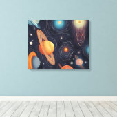 Galaxy Art Canvas Afdruk (Insitu (Houten vloer))