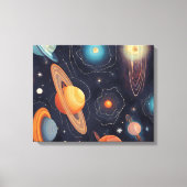 Galaxy Art Canvas Afdruk (Voorkant)