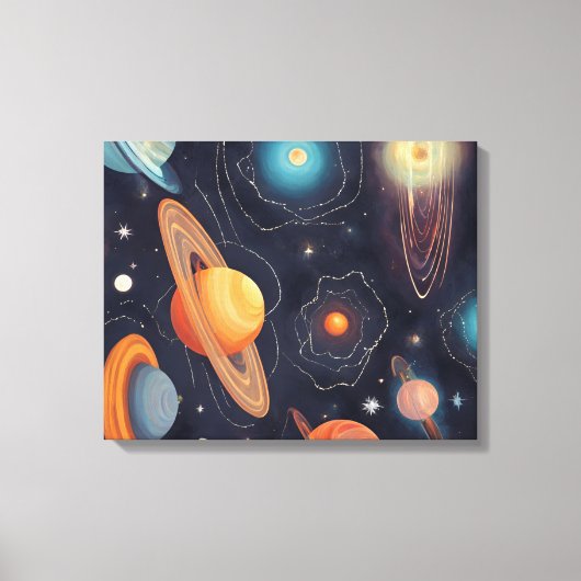 Galaxy Art Canvas Afdruk (Voorkant)