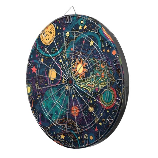 Galaxy Art Dartboard Dartbord (Voorkant Rechts)