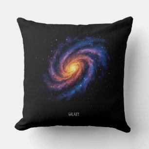 Galaxy Art – Kosmische Spiraal Ruimte Illustratie Kussen