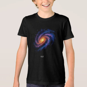 Galaxy Art – Kosmische Spiraal Ruimte Illustratie Tri-Blend Shirt