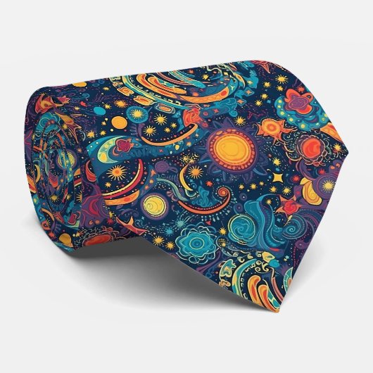 Galaxy Art Stropdas (Opgerold)