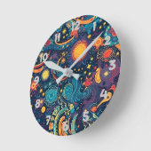 Galaxy Art Wall Clock Ronde Klok (Hoek)
