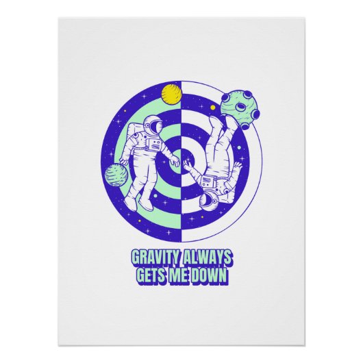 Galaxy Artwork Astronaut Poster | Space (Voorkant)