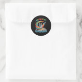Galaxy Astronaut Autisme is mijn Superpower Shirt  Ronde Sticker (Tas)