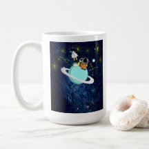 Galaxy Astronaut Space Coffee Mugs Cute Cups