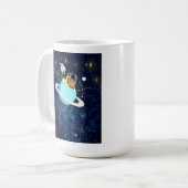Galaxy Astronaut Space Coffee Mugs Cute Cups Koffiemok (Voorkant links)