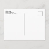 Galaxy Astronaut Space Explorer bloemenveld Briefkaart (Achterkant)