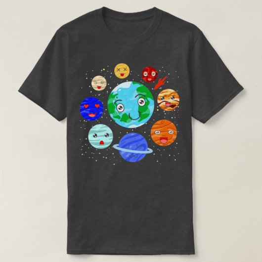 Galaxy Astronomy Space Science Solar System Cute P T-shirt (Design voorkant)