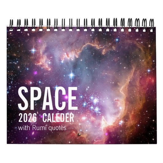 Galaxy Astronomy Universe Rumi Quotes Calender Kalender (Hoes)
