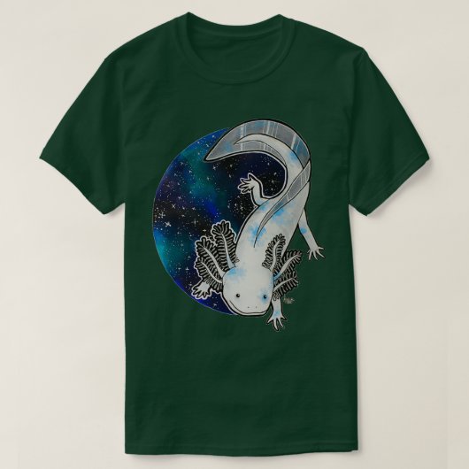 Galaxy Axolotl Artwork T-shirt (Design voorkant)