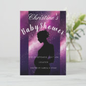 Galaxy Baby shower Kaart (Staand voorkant)