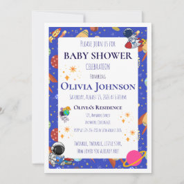 Galaxy Baby Shower Uitnodigingen