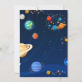 Galaxy Baby Shower Uitnodigingen (Achterkant)