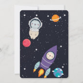 Galaxy-Baby shower van de zeemacht Kaart (Achterkant)