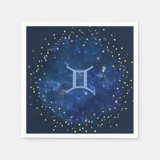 Galaxy background-Gemini-symbool Servet (Voorkant)