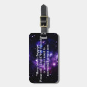 Galaxy Baggage Label voor tieners. Bagagelabel (Voorkant verticaal)