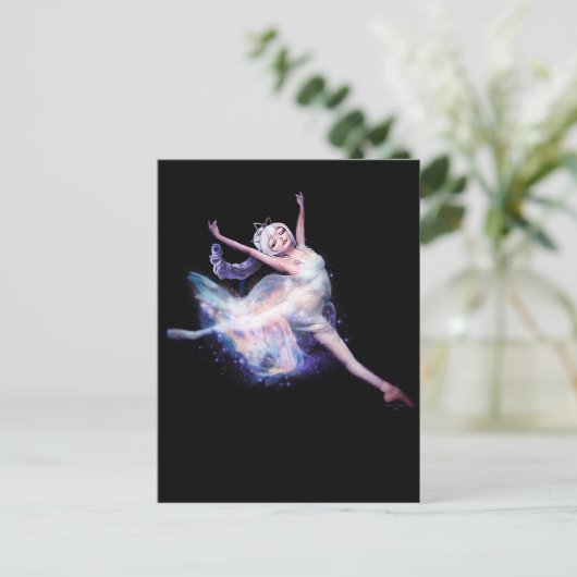 Galaxy Ballet Briefkaart (Staand voorkant)