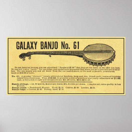 Galaxy Banjo Poster (Voorkant)