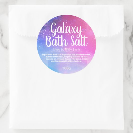 Galaxy Bath Salt Weak Labels (Tas)