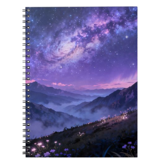 Galaxy Berg Spiraal Notebook Notitieboek (Voorkant)