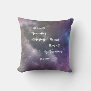 Galaxy Bible Verse Stars Kussen