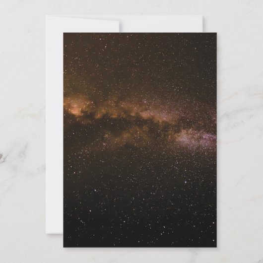 Galaxy Birthday Invitation Kaart (Achterkant)