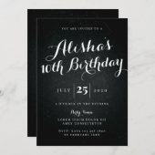 Galaxy Birthday Invitation Kaart (Voorkant / Achterkant)