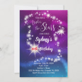 Galaxy Birthday Invitation Kaart (Voorkant)