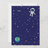 Galaxy Birthday Invitation Kaart (Achterkant)