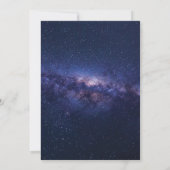 Galaxy Birthday Invitation Kaart (Achterkant)