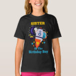Galaxy Birthday Shirt Space Sister<br><div class="desc">De eerste verjaardag van de baby vieren met dit speciale T-shirt,  speciaal en gepersonaliseerd design</div>