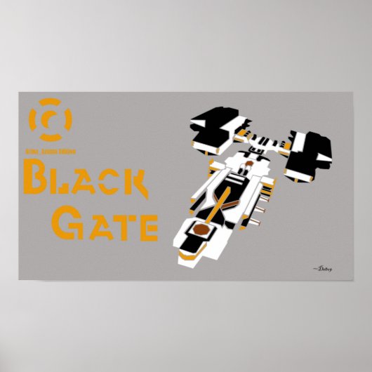 Galaxy Black Gate Poster (Voorkant)