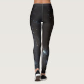 Galaxy Black Gold Yoga Pants Leggings (Achterkant)