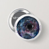 Galaxy Black Hole Pin Ronde Button 5,7 Cm (Voorkant /achterkant)