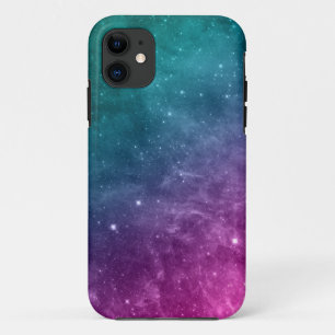 Galaxy Blauwgroen roze blauwe nebulussterren Case-Mate iPhone Case