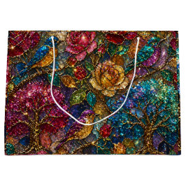 Galaxy Bloem Vogels Patroon Groot Cadeauzakje