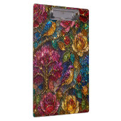 Galaxy Bloem Vogels Patroon Klembord (Rechts)