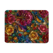 Galaxy Bloem Vogels Patroon Magneet (Horizontaal)