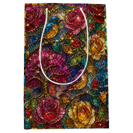 Galaxy Bloem Vogels Patroon Medium Cadeauzakje
